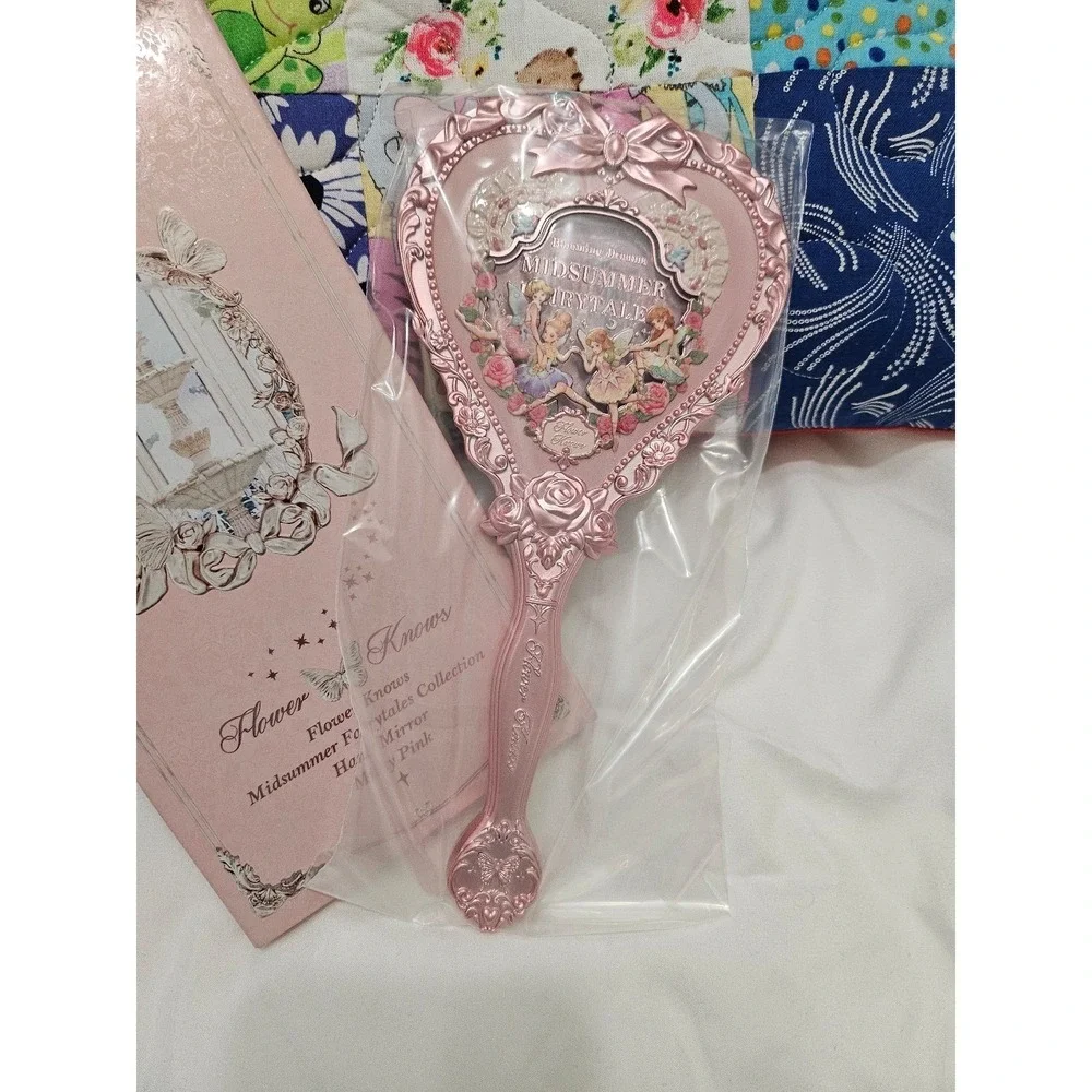 Flower Knows Midsummer Fairytales Hand Mirror (Milky Pink)